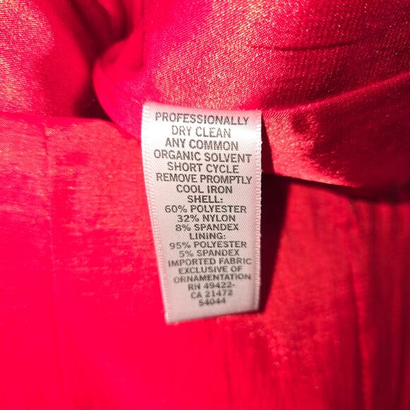 Cache women’s strapless red cocktail mini dress. Size 12. - Picture 6 of 10